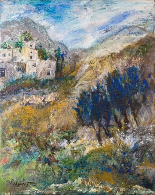 " כפר סמיר " | שמן על בד 100/80