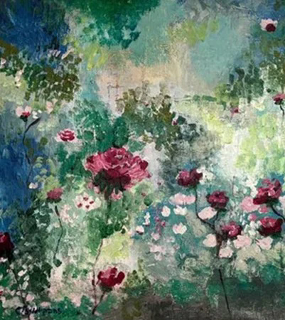 " אבסטרקט פרחים | אקריליק 120/80 (נמכר)