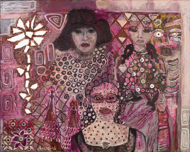 מחווה לאומנית קוסמה שמן על בד 100\80