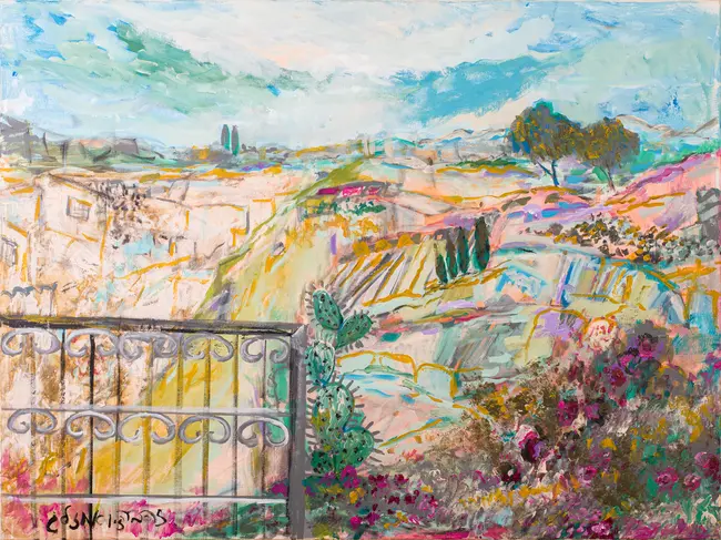 "יום אחרי המלחמה" אקריליק 120/90